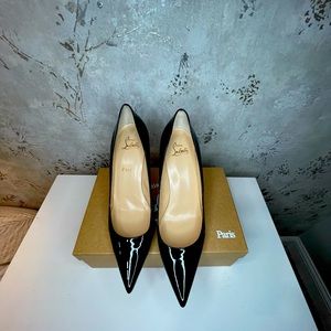 Christian Louboutin Pattent calf leather heels Sz 41 Kate 85